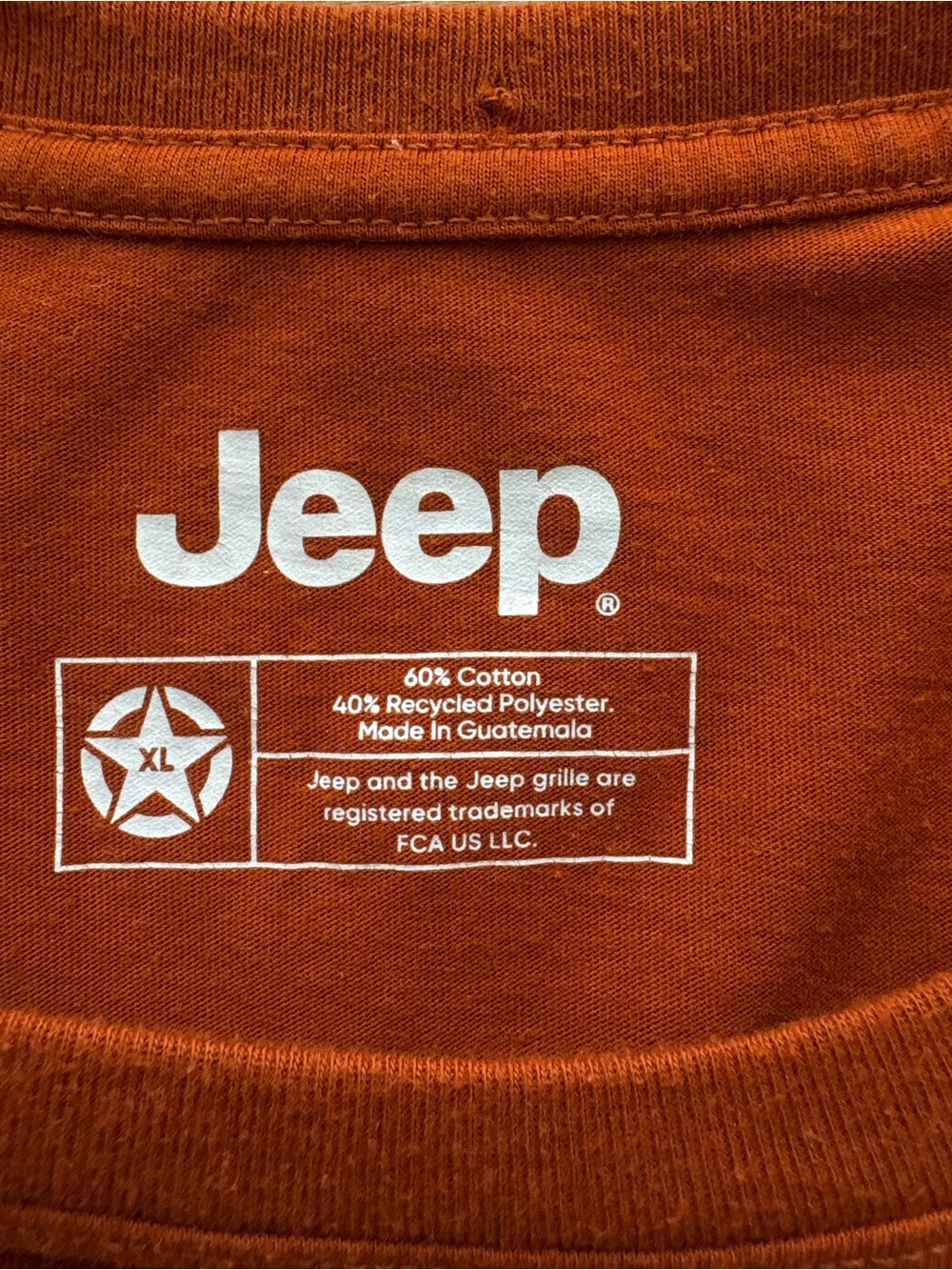 Jeep Men’s Rust Graphic Mountain Tee with Blue Accents - Picture 8 of 11